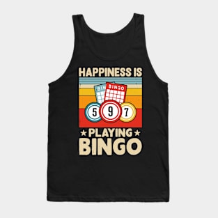 Happiness Is Playing Bingo T shirt For Women Tank Top